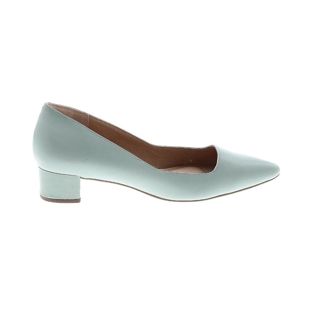 Rockport Gracie Blue Block Heel Size 8.5